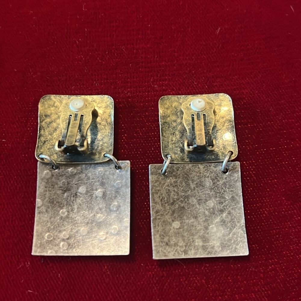 Vintage Clip Earrings - Picture 2 of 2